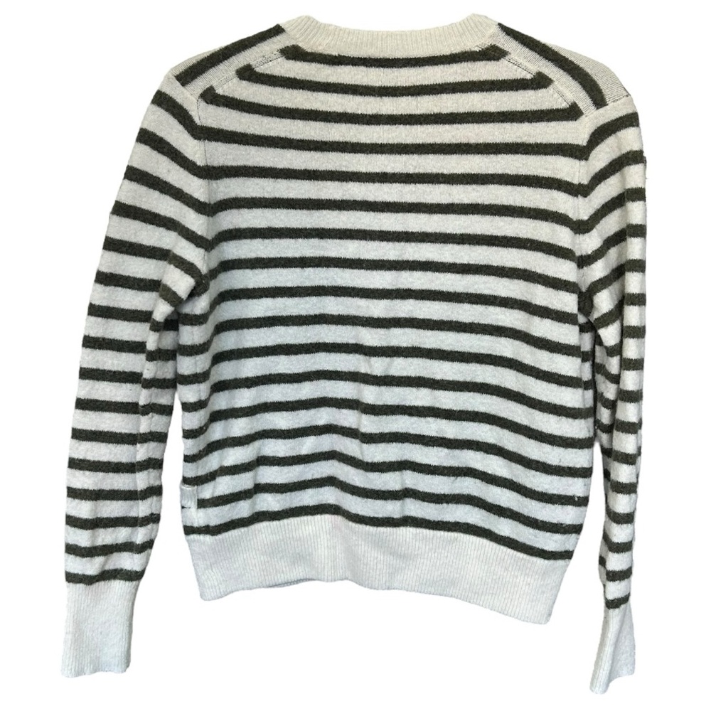 Madewell Women’s Wrap-Front Alpaca Blend 90s Striped Sweater Sz M - Picture 5 of 9